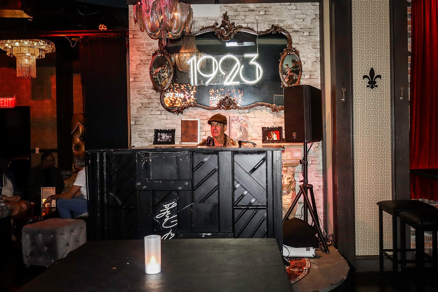 Neon entrance to the 1923 Prohibition Bar at Mandalay Bay