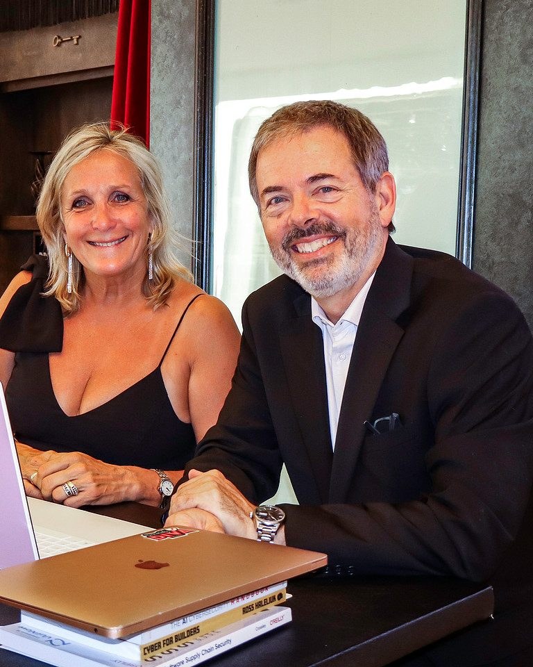 Lisa and Marc at the Black Hat CISO Soirée, Las Vegas, August 2026